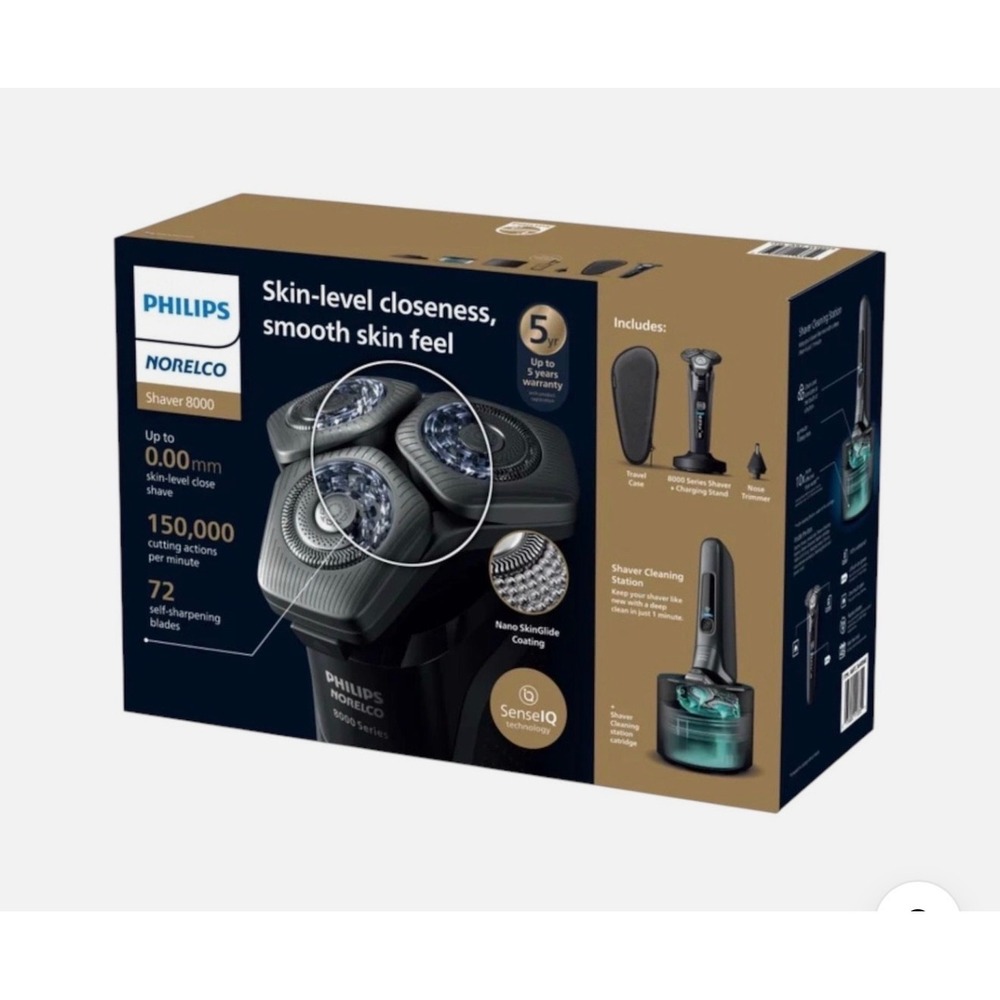 Brand New Philips Norelco Shaver 8000 Wet & Dry Rechargeable Men's Shaver Sealed